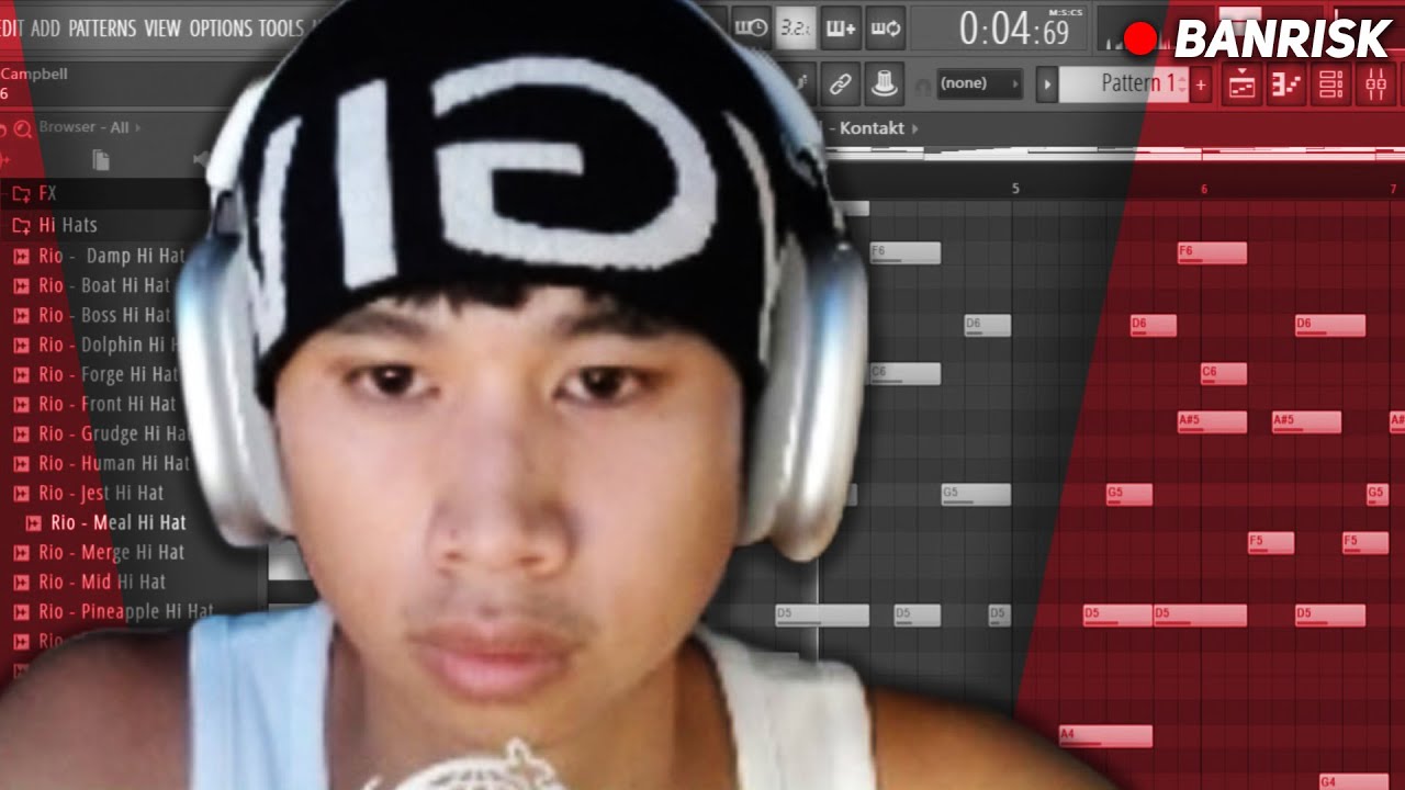 BANRISK Making 3 FIRE Beats From Scratch
