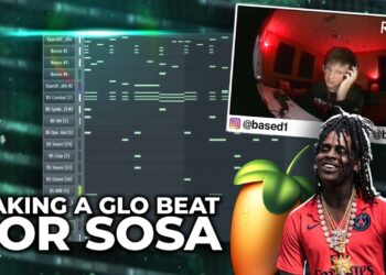 BASED1 Making A CRAZY GLO BEAT From Scratch | Making a Beat in FL Studio