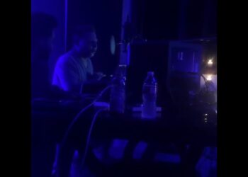 Diego Ave x Scott Storch acting like Ron Burgundy in “Anchorman” for Dash Radio