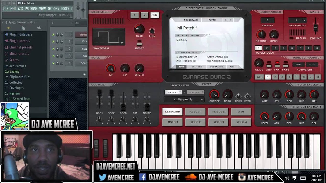 Dune 2 VST tutorial: Ring Mod and Filter section