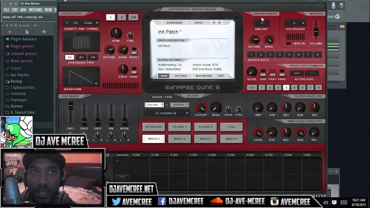 Dune 2 VST tutorial: Voices/Layers