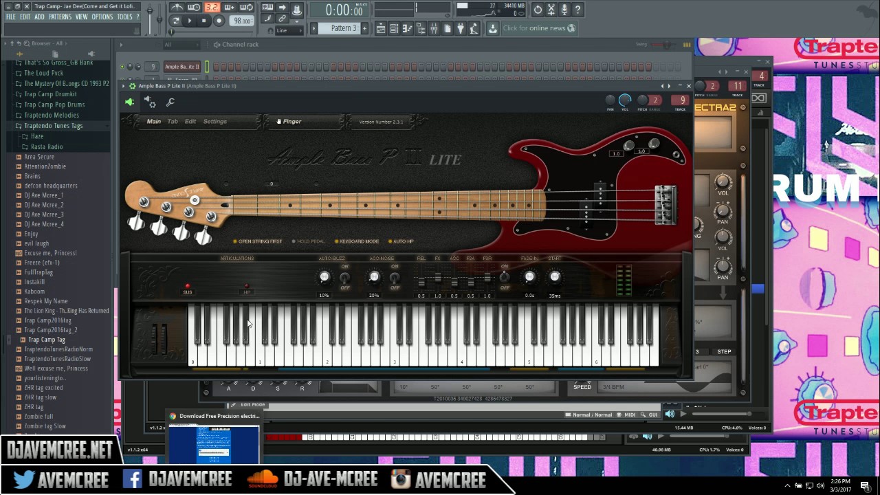 free download Friday: Ample Bass P Lite II (ABPL) bass guitar VST