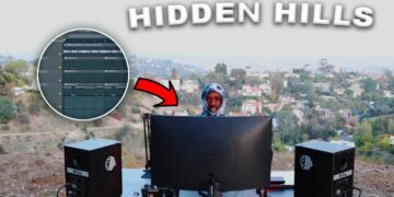 I made a CRAZY A$$ Beat on top of a hill above LA