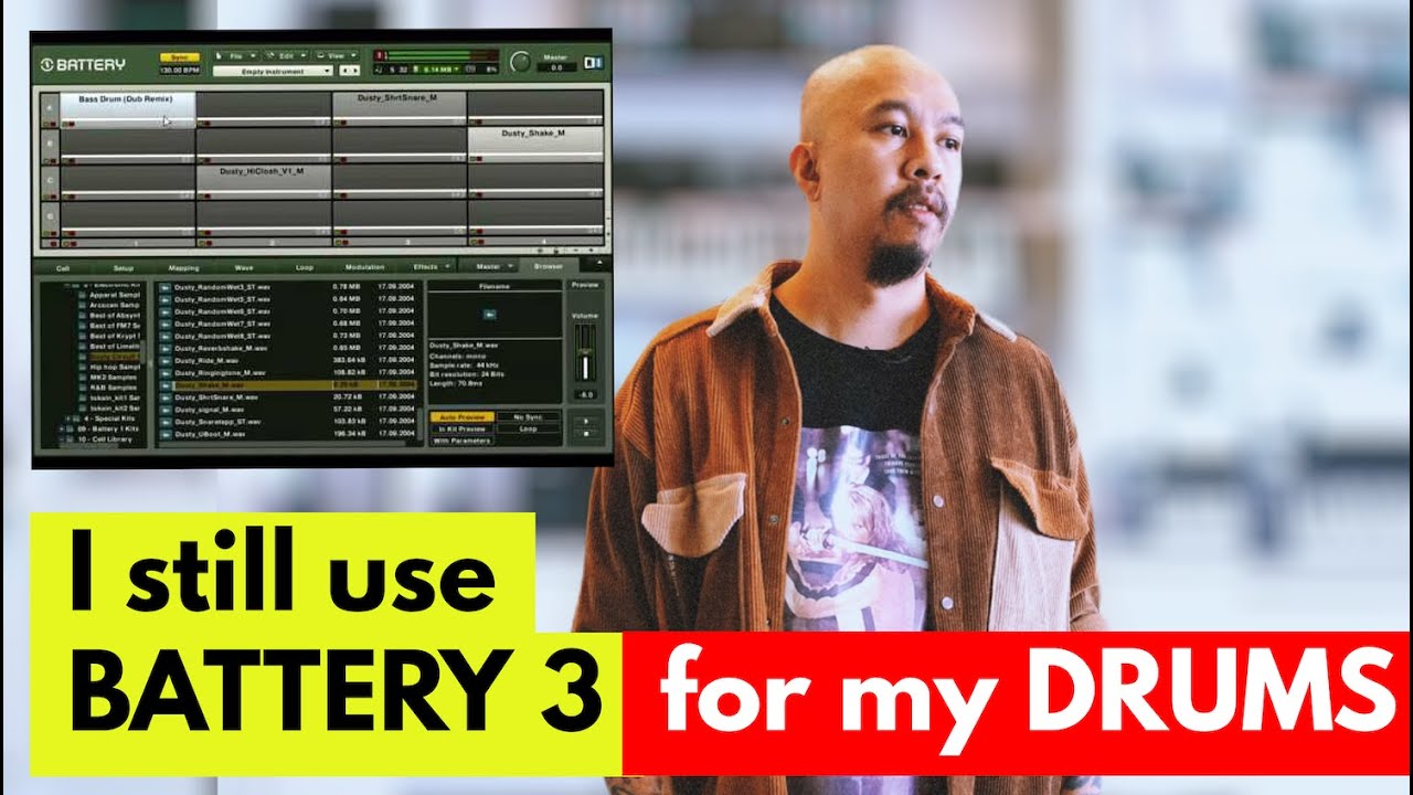 I still use Native Instruments BATTERY 3 for drums | Illmind BLAP:CAM 106
