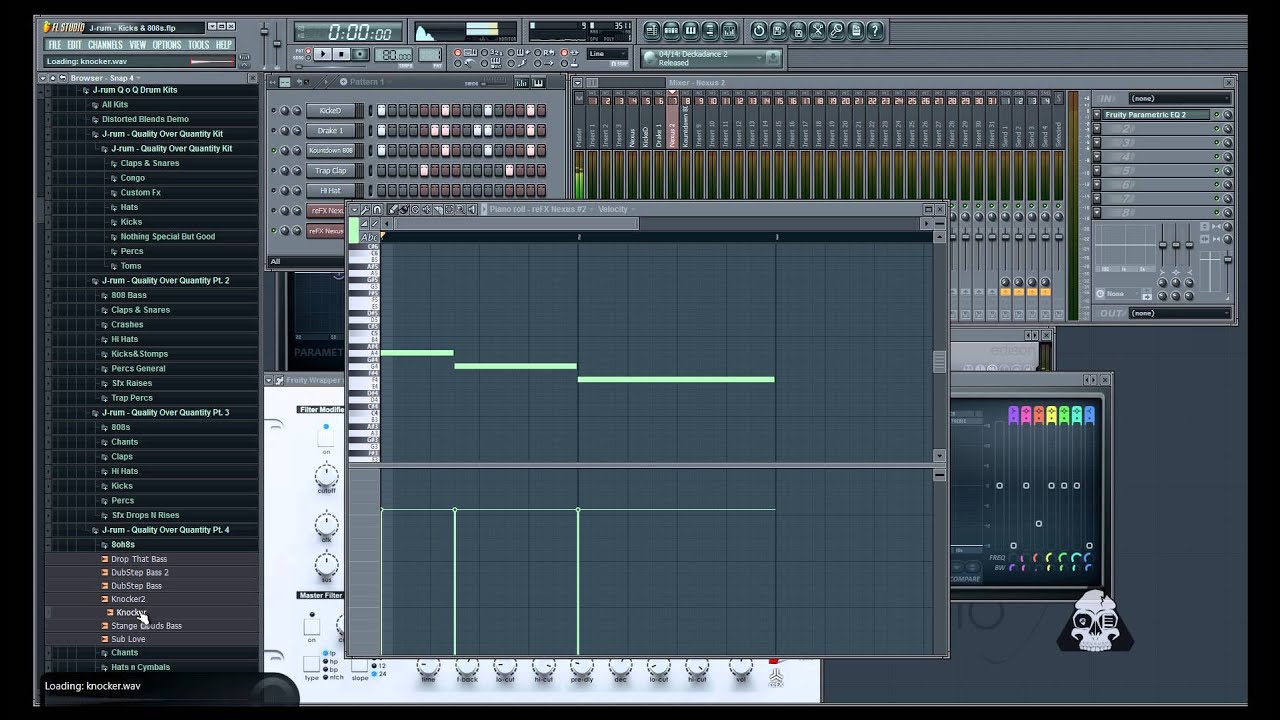 J-rum – FL Studio Kicks and 808s Tutorial w/FLP DL Link [HD]