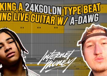 MAKING A 24KGOLDN TYPE BEAT USING LIVE GUITAR WITH ADAWG | Ableton Tutorial