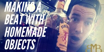Making a beat with homemade items