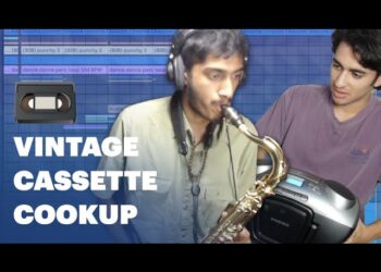 Making a CRAZY Beat With A Vintage Cassette W/Versus