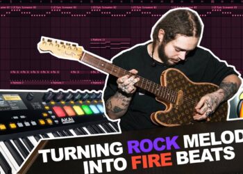 MAKING A GUITAR SAMPLED BEAT IN FL STUDIO! | TURNING ROCK MELODIES INTO TRAP BEATS