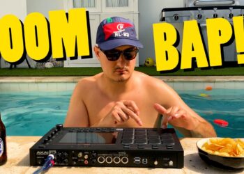 MAKING BEATS in the JACUZZI – Sample based Hip-Hop – MPC LIVE – LOFI Soul Boom Bap