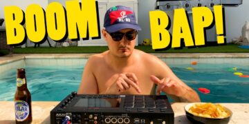MAKING BEATS in the JACUZZI – Sample based Hip-Hop – MPC LIVE – LOFI Soul Boom Bap