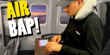 MAKING BEATS on an AIRPLANE – Sample based Hip-Hop – MPC LIVE – LOFI Jazzy Boom Bap