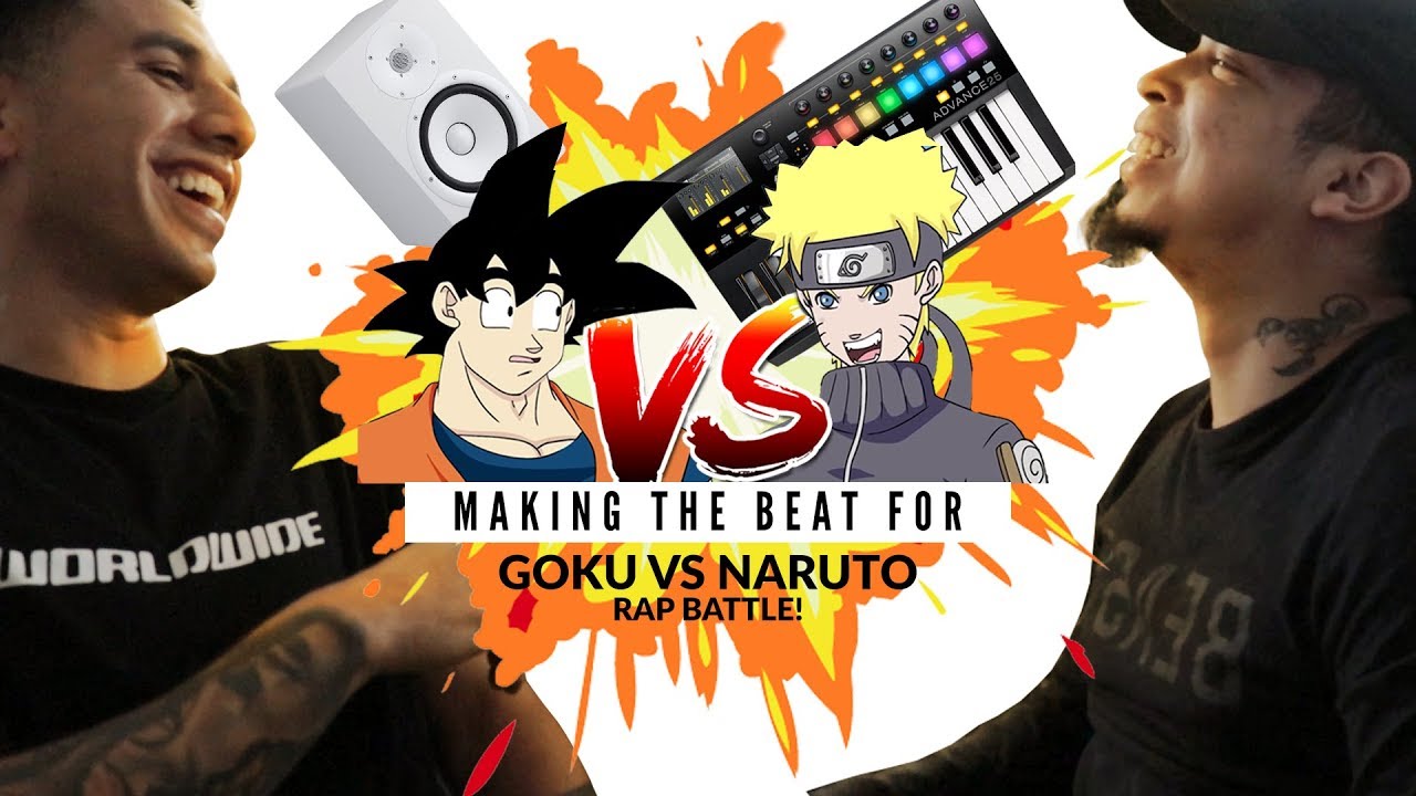 Making SSJ9k Goku vs. Naruto Rap Battle! DBZ Parody Beat