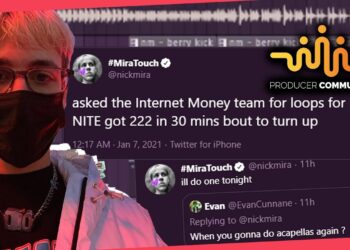 NICK MIRA MAKING ALOT OF BEATS BECAUSE THE INTERNET MONEY TEAM SENT 222 LOOPS BEFORE STREAM
