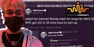 NICK MIRA MAKING ALOT OF BEATS BECAUSE THE INTERNET MONEY TEAM SENT 222 LOOPS BEFORE STREAM