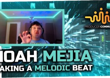 Noah Mejia making a Melodic Beat from Scratch  Making a Beat in FL Studio  Internet Money