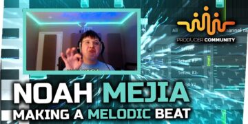 Noah Mejia making a Melodic Beat from Scratch  Making a Beat in FL Studio  Internet Money