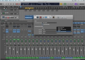 Overlapping Recordings Settings – Logic Pro X
