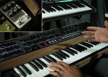 Prophet 5 with Universal Audio Golden Reverberator – UAFX Reverb Pedal