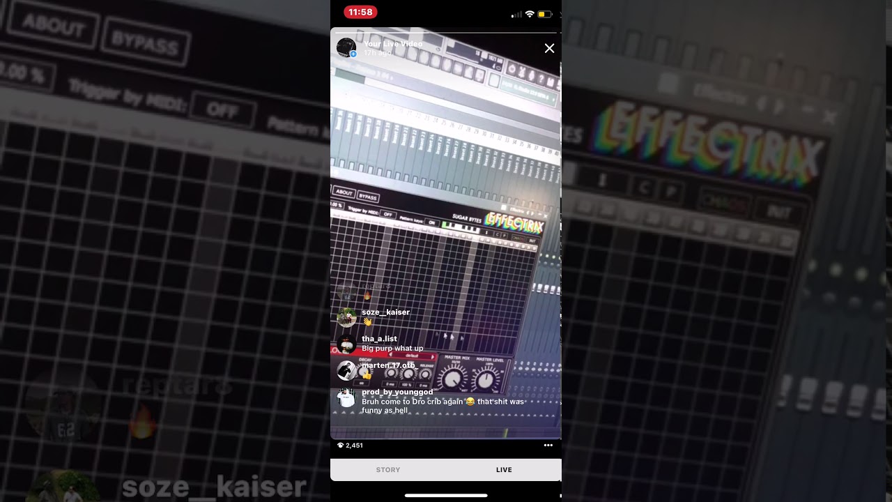 Purps makes a beat on IG Live and Curren$y joined in with a freestyle