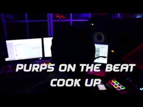PURPS MAKING BEATS IN HIS HOME STUDIO