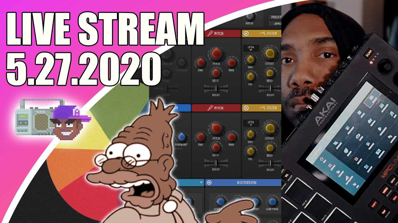 Real Samples Twitter Beef, Back Bone VST, MPC LIVE II Stream