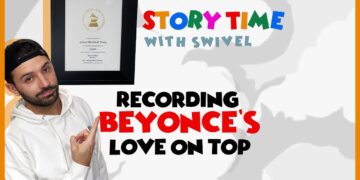Recording Love On Top for Beyonce