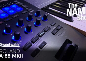Roland A-88 MKII Keyboard Controller at Winter NAMM 2020