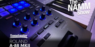 Roland A-88 MKII Keyboard Controller at Winter NAMM 2020