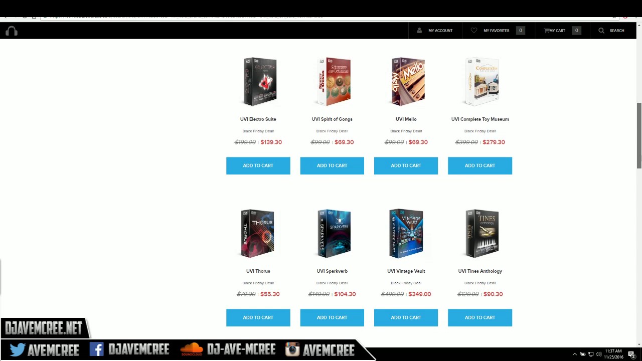 some amazing deals from VST companies for Black Friday!