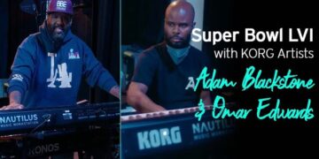 Super Bowl LVI with KORG Artists Adam Blackstone and Omar Edwards