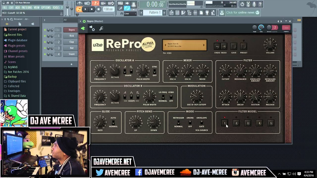 Testing out U-he Repro Alpha vst (True analog filters)