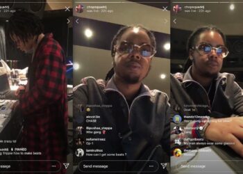 Trippie Redd & Chopsquad DJ Making Beats in the Studio