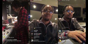 Trippie Redd & Chopsquad DJ Making Beats in the Studio