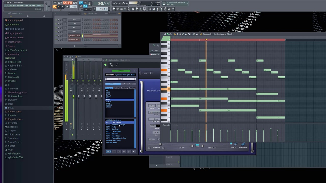 vybeOmnisphere Bank 2 + vybeMidiKit Quick Demo