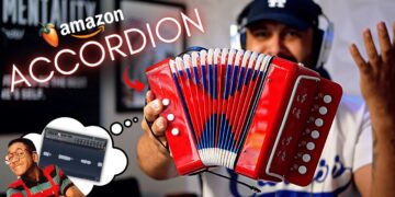 Making A CRAZY Beat With An ACCORDION! #amazonfinds