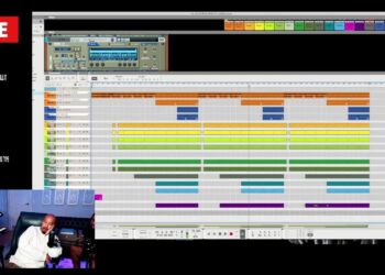 Late night making beats