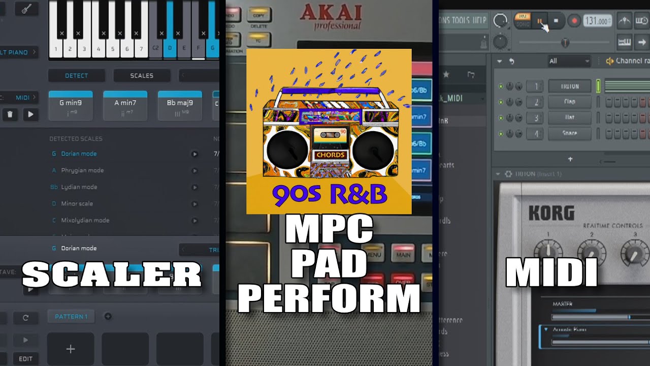 Throwback 90s RnB MIDI Chord Pack MPC Progressions, Scaler, Cthulhu Presets  - Beat Making Videos