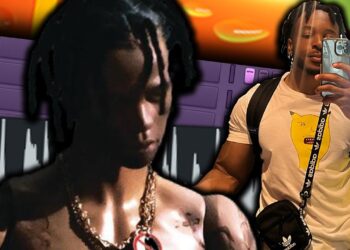 How To Make MELODIC GUITAR Trap Beats Like TRAVIS SCOTT From Scratch w/ STOCK FL STUDIO VSTs