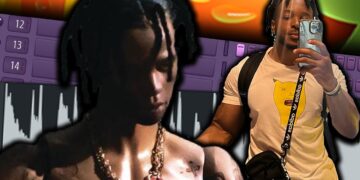 How To Make MELODIC GUITAR Trap Beats Like TRAVIS SCOTT From Scratch w/ STOCK FL STUDIO VSTs