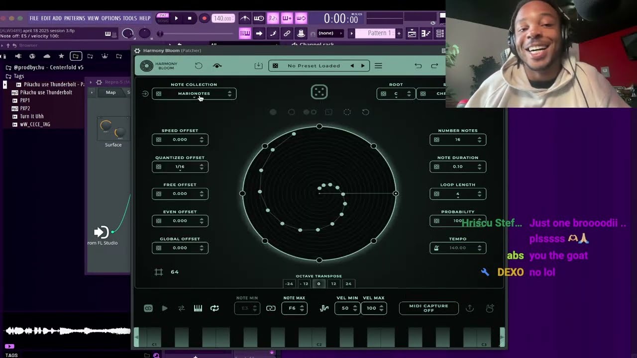 Playing: FL studio 🎮🎶 [Chu] - April 18, 2025 Stream - Beat Making Videos